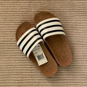 Adidas Adilette Cork Slides - Size 6 NWT